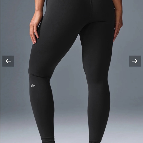 Alo airbrush black leggings (full) size large - Picture 1 of 4